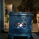 Vintage "Le Non Pareil" cast iron blue enamel pan – Upcycled to bioethanol