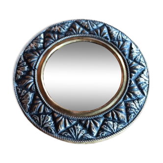 Petit miroir oriental en laiton