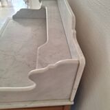 Old bathroom cabinet with marble