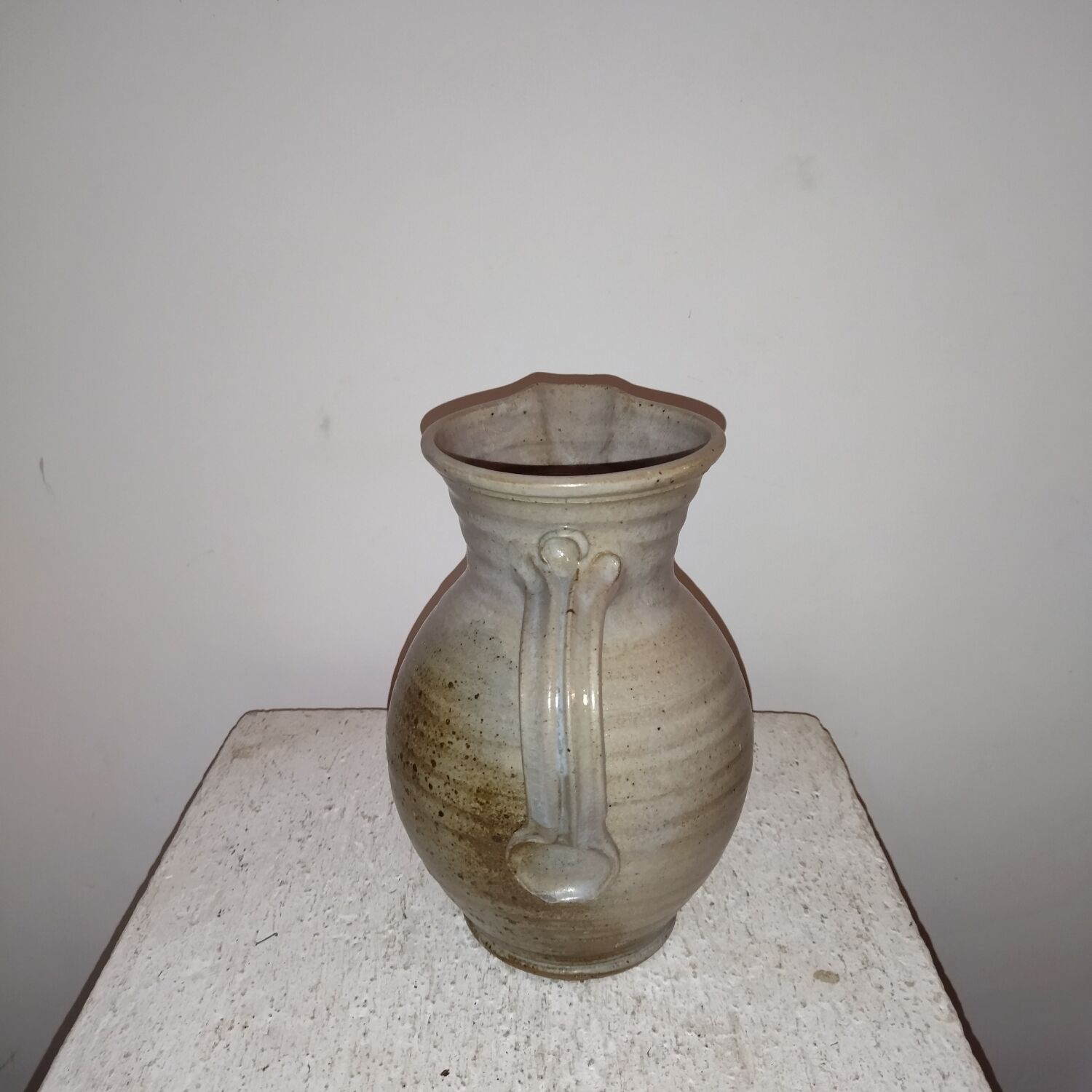 Gustave Tiffoche La Borne stoneware pitcher vase