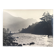 River landscape with characters, 60s/70s. Black and white silver print.