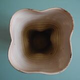 ceramic vase Vallauris fat lava vintage deco glazed ceramic vase 50s