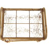 Scandinavian rattan side table, Sweden, 1960