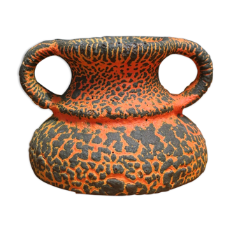 60s type fat lava amphora vase