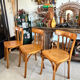 Set of 3 vintage Luterma bistro chairs