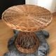 60s wicker coffee table