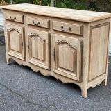 Restored 19th-century solid oak sideboard, 190cm