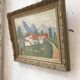 Ancient oil painting landscape