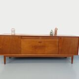 Vintage Scandinavian teak sideboard from the 60s by designer Edvard Valentinsen for Samcom