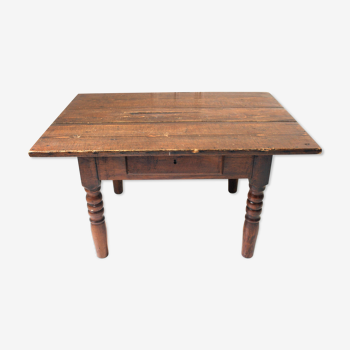 Table basse en bois ancienne style cottage