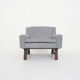 Set of two Dutch design lounge chairs with wenge feet