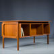 Double-Sided Teak Desk to Arne Vodder from Brouer Møbelfabrik, Denmark, 1960s