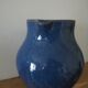 Ceramic pitcher – blue enamel signed J. Normand handmade in France