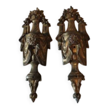 Paire de décoration en bronze XIXe siècle