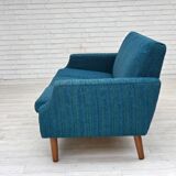 1970s, Danish 3-seater sofa, furniture wool, teak wood.