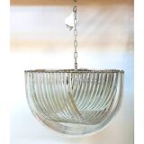 Glass Chandelier Arc in Clear Color With Kromo Metal Frame
