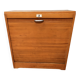 Vintage design low filing cabinet with curtain from the 50s/60s.
