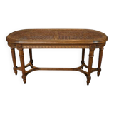 Walnut Piano Bench, Louis XVI Style – Late 19th Century