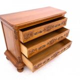 Light oak chest of drawers from the early 20th century, Western Europe. After renovation.