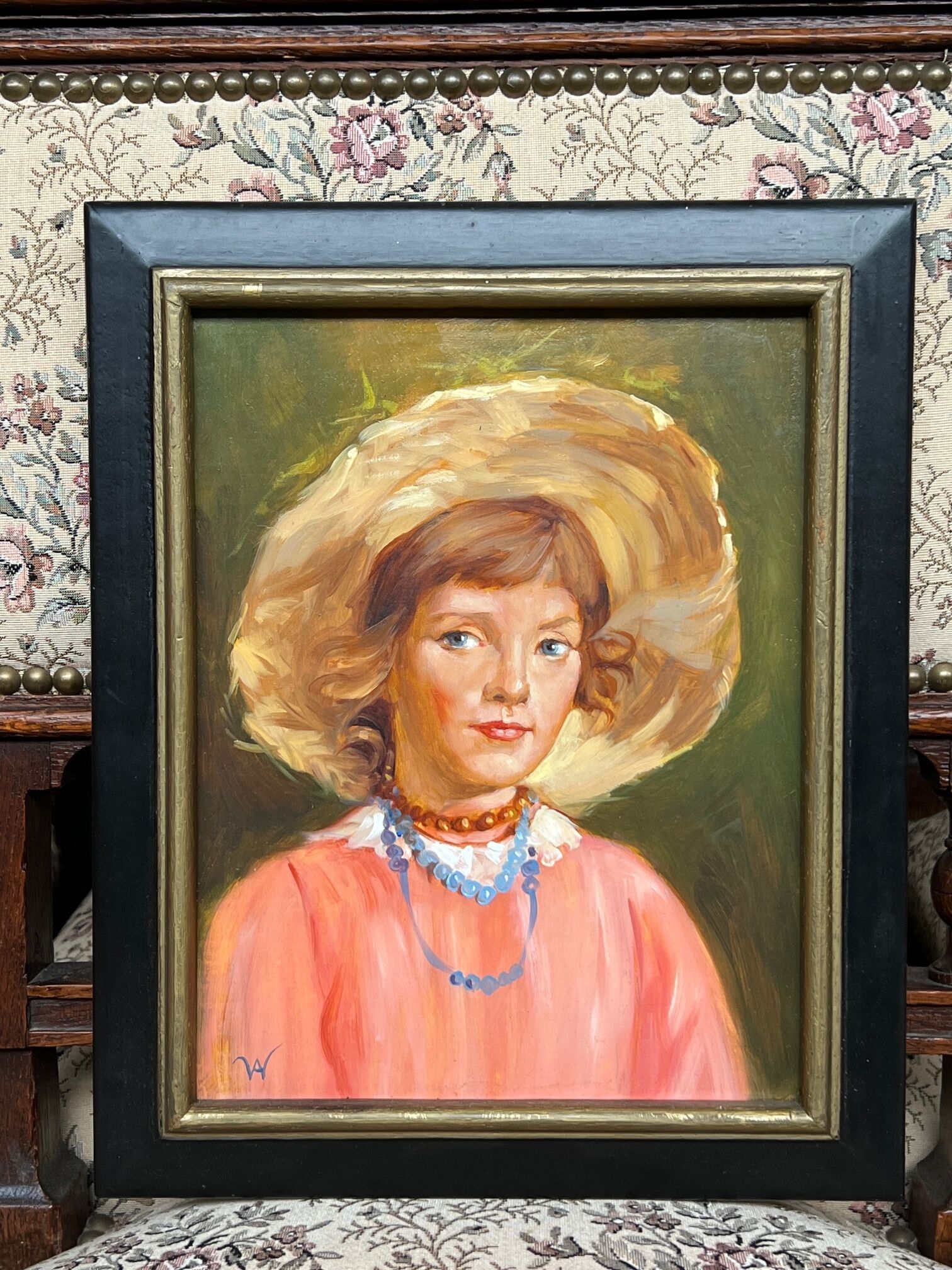 Portrait d'une jeune fille.