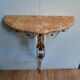 Steel and marble console