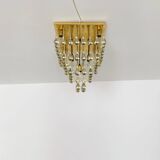 Glass Flush Chandelier by Ernest Palme