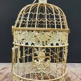 Classic roung wrought iron bird cage small