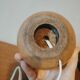 Lampe boule en bois