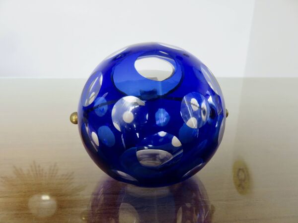Cendrier en cristal par Marita Voigt pour Harzkristall, 1970