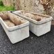 Paire de jardinières vintage 1970 Eternit attribuées à Willy Guhl