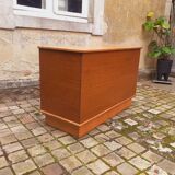 Comptoir de magasin vintage année 60 en chêne