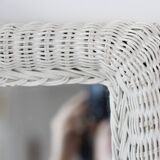 Vintage rattan mirror