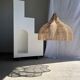 Rattan pendant lamp in the shape of a flower