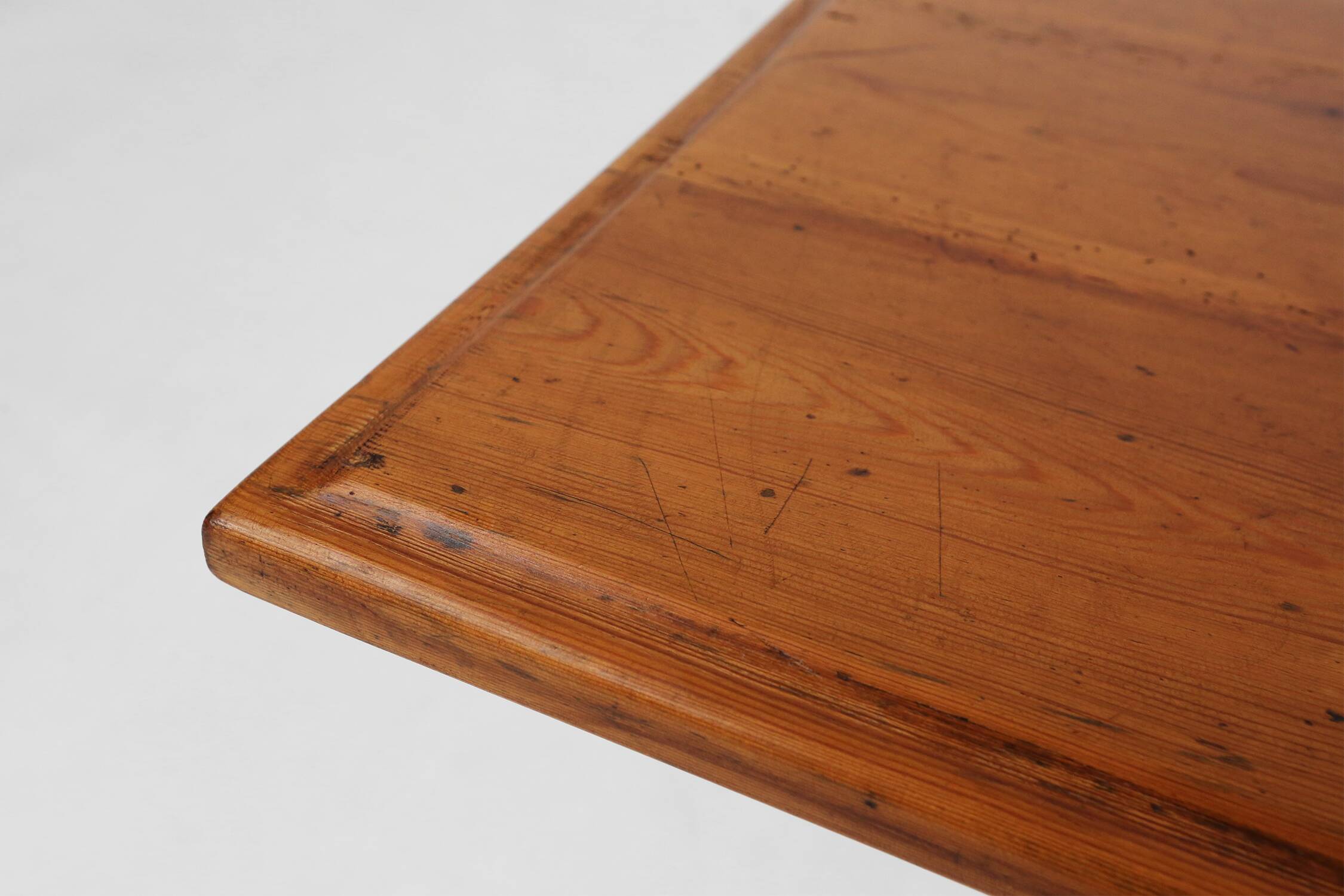 Large French rustic farmhouse table 19th century