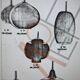 Vintage suspension lamp VISTOSI blue Murano glass L.114 Alessandro Pianon