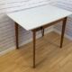 Table formica grey wooden feet