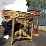 Half moon console
