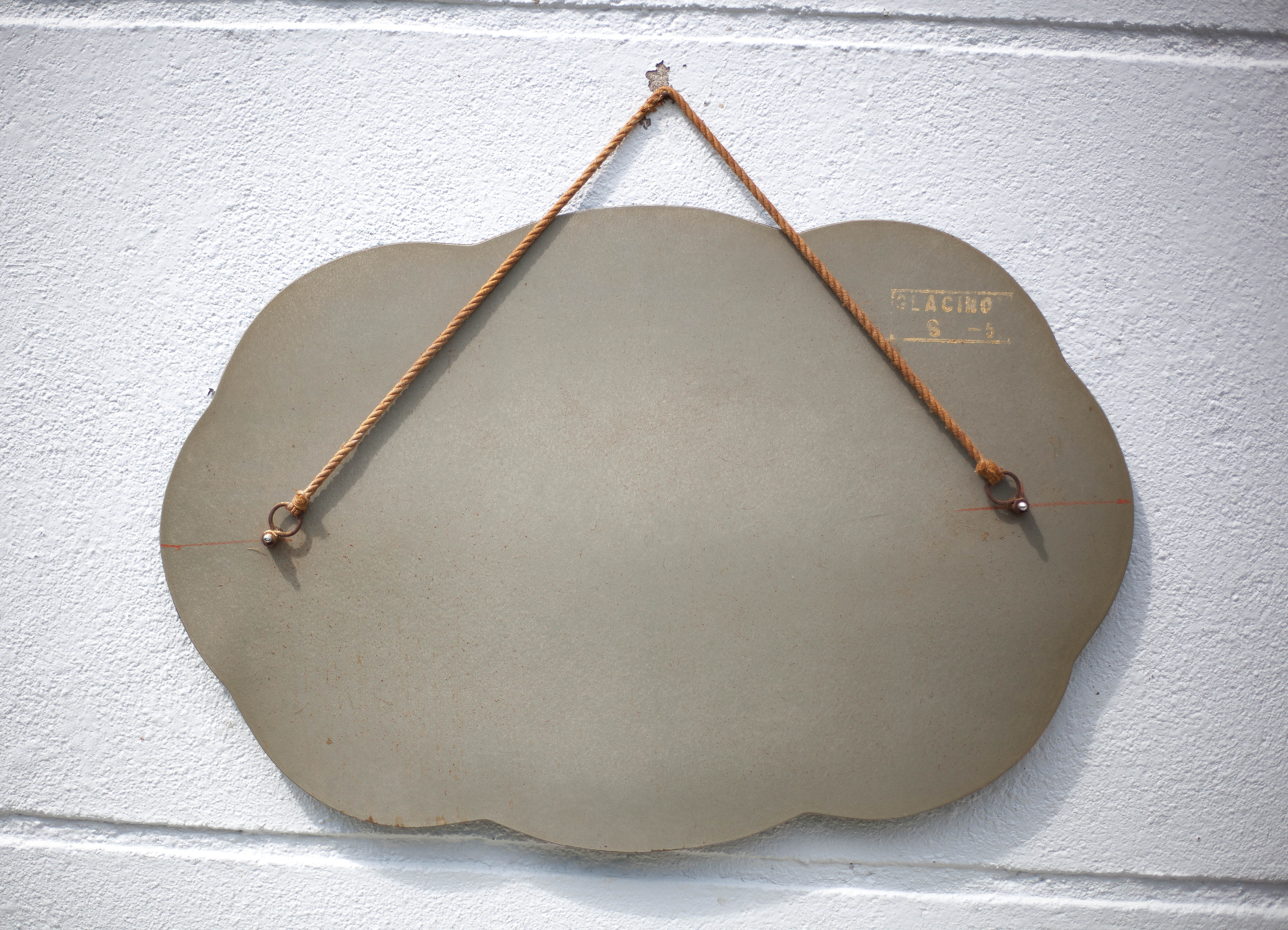 Art Deco mirror, wall mirror, cloud mirror, beveled mirror