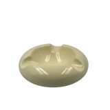 Cendrier en céramique crème Space Age, Sicart Italie années 1970