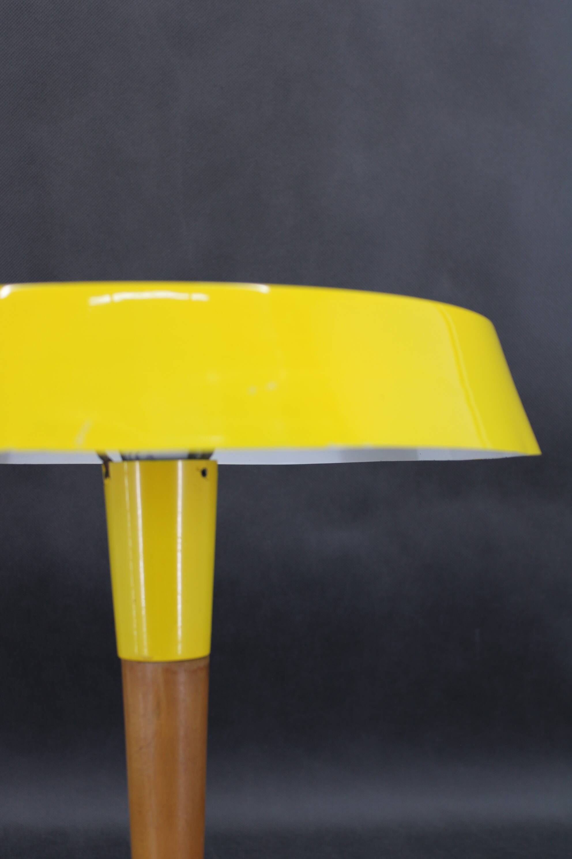 1970s Yellow Table Lamp by Kamenicky Senov , Czechoslovakia