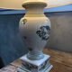Antique lamp foot in Moustiers porcelain