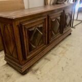 Antique sideboard with diamond point doors