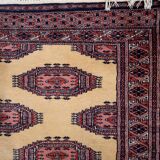 Tapis Bukhara Vintage Fait Main en Laine – 65 x 209 cm - 1C943