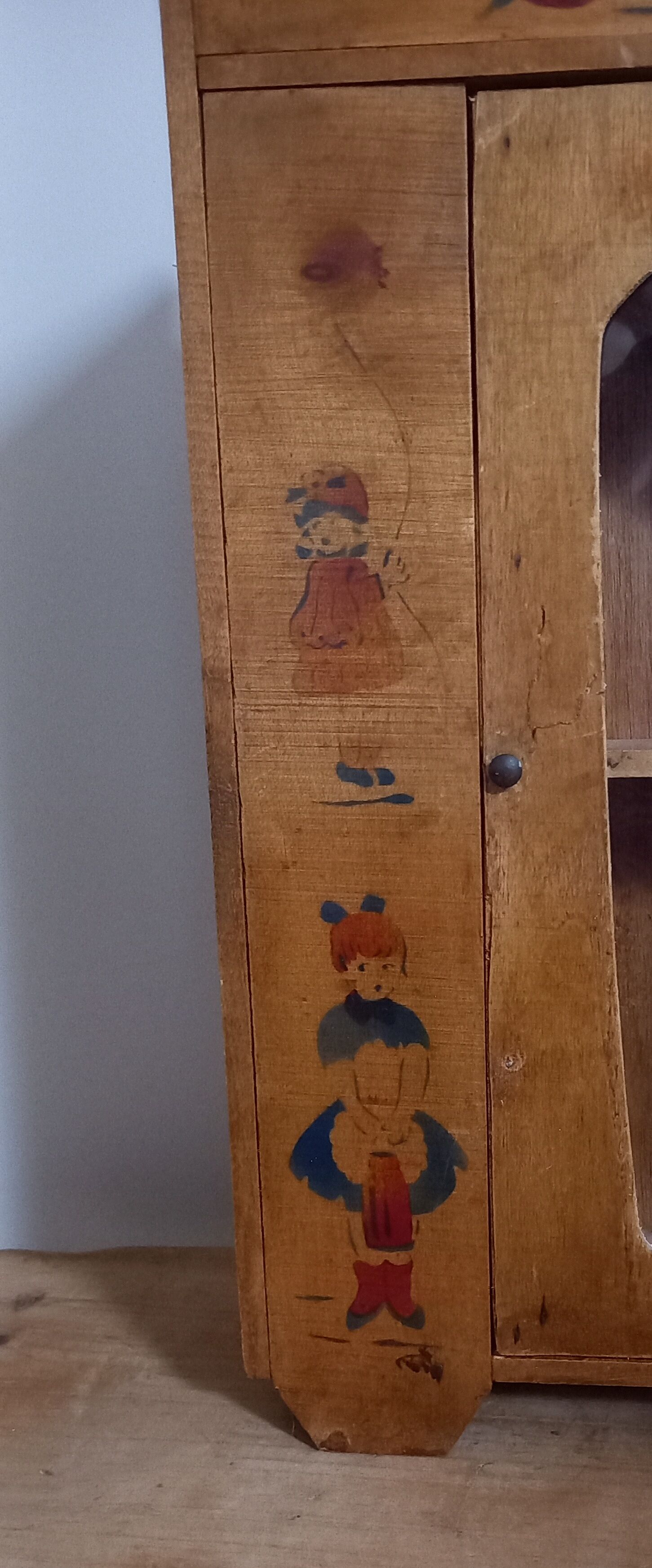Vintage wooden children's room cabinet