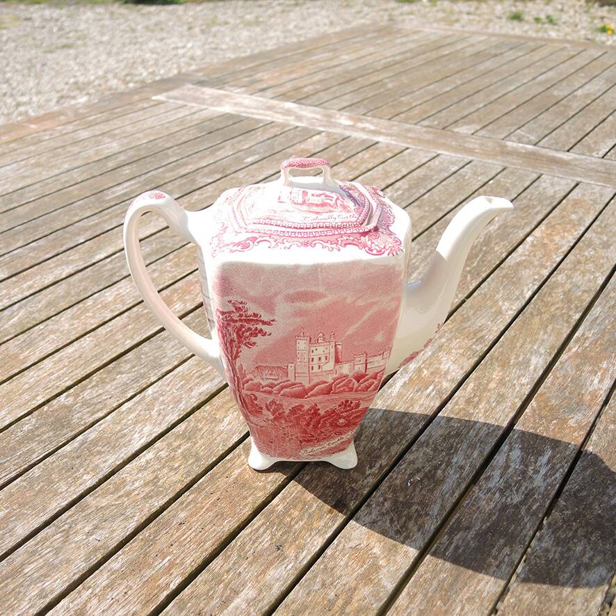 Antique Johnson Bros Ceramic Teapot - Bolsover Castle