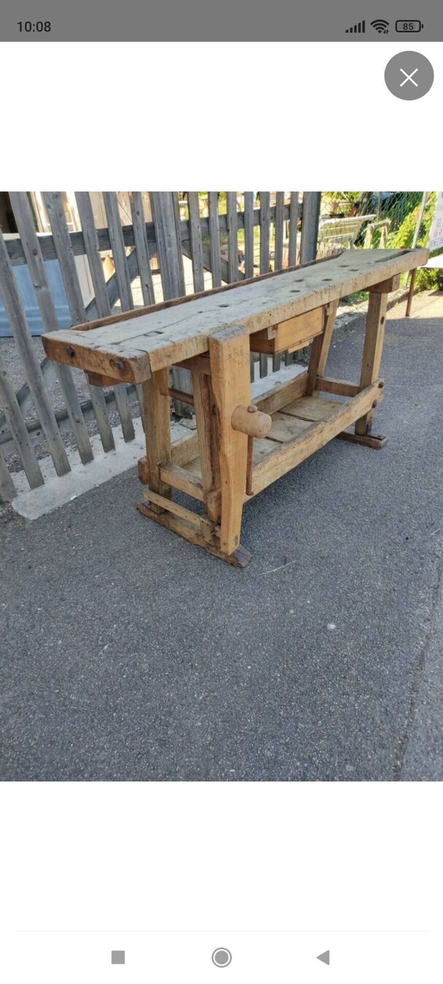 Petit établi d'atelier 