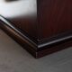 Vintage Mahogany Coffee Table with Glass Top – 1970s