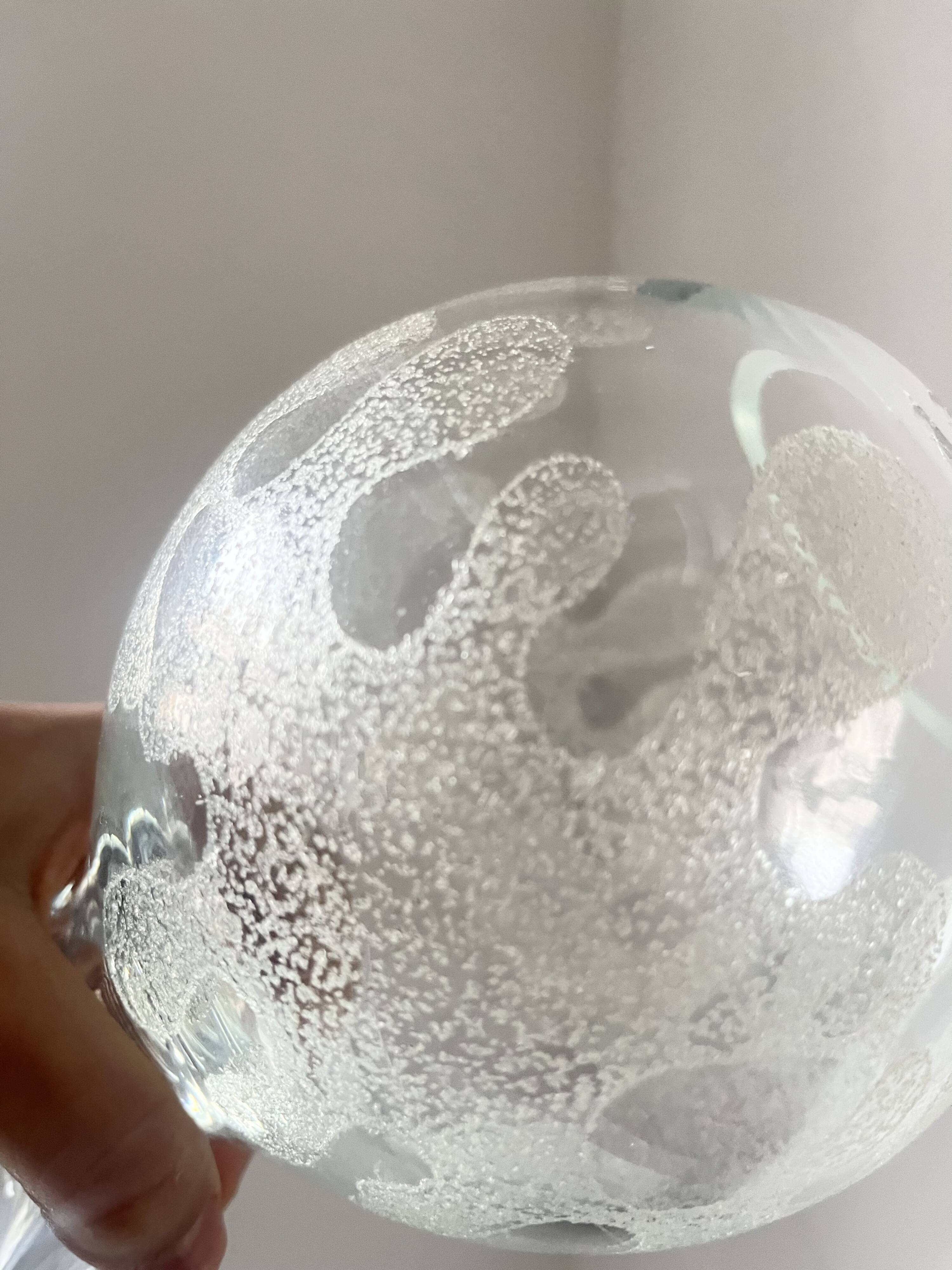 Vintage Art Glass Vase by Marita Voigt for Ilmenau, DDR East Germany