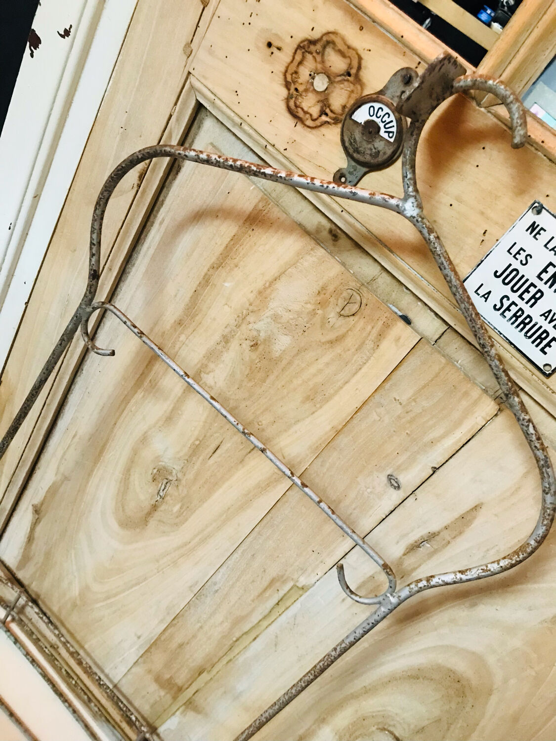 Vintage pool coat rack