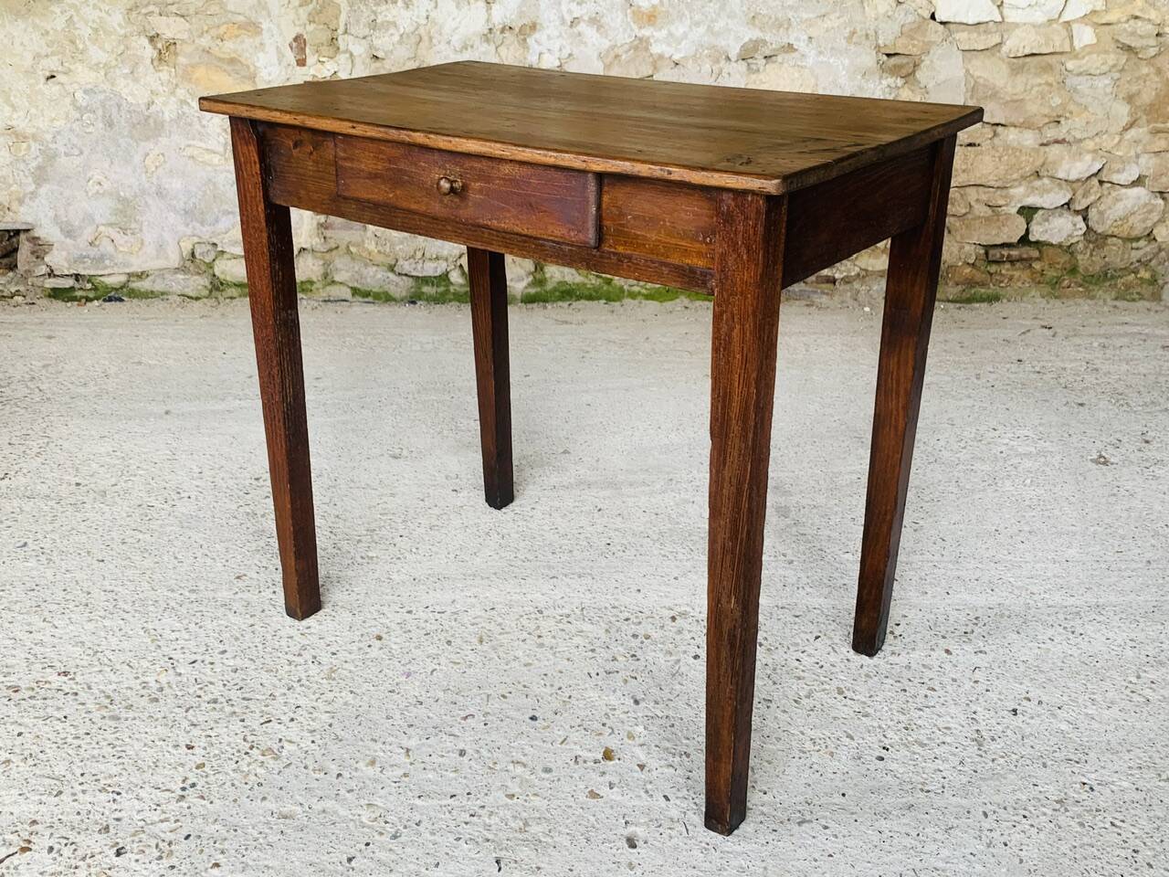 Wooden farmhouse console, circa 40's/50's